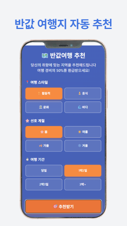 반값여행 신청가이드와 여행 준비 과정을 안내하는 썸네일 이미지